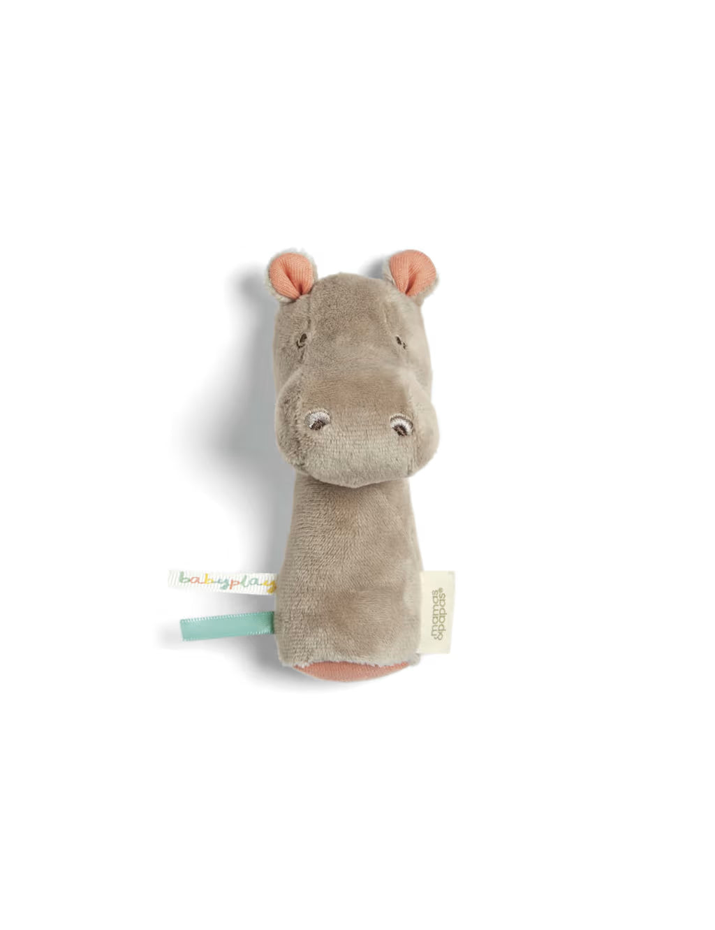 Mamas and Papas BTBW Hand Rattle Hippo