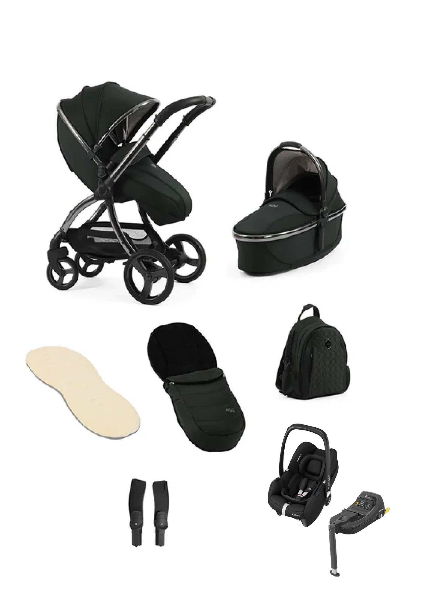 Egg 3 Black Olive Travel System