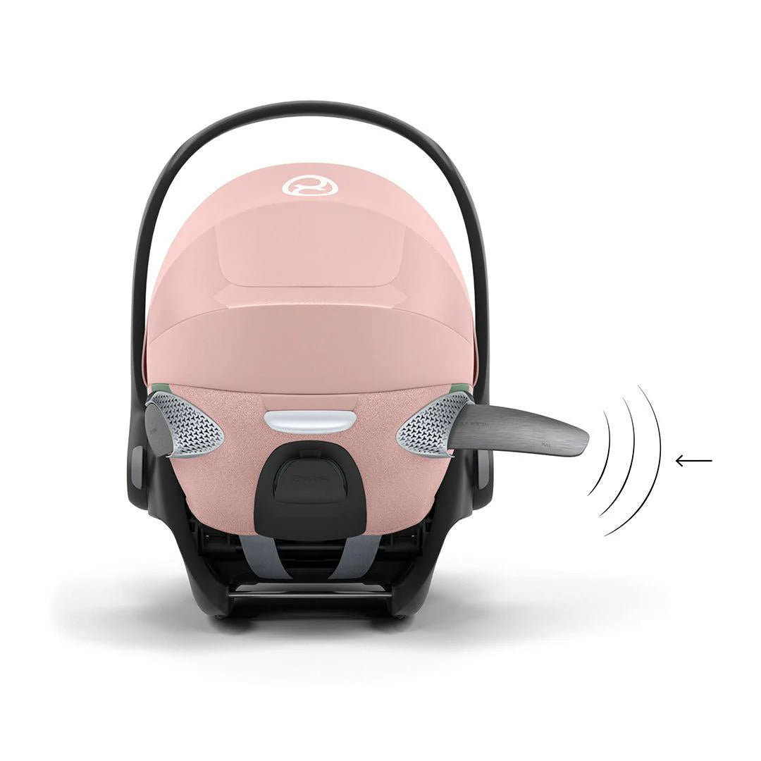 Cybex Cloud T Peach Pink i-Size Plus Rotating Baby Car Seat and Base