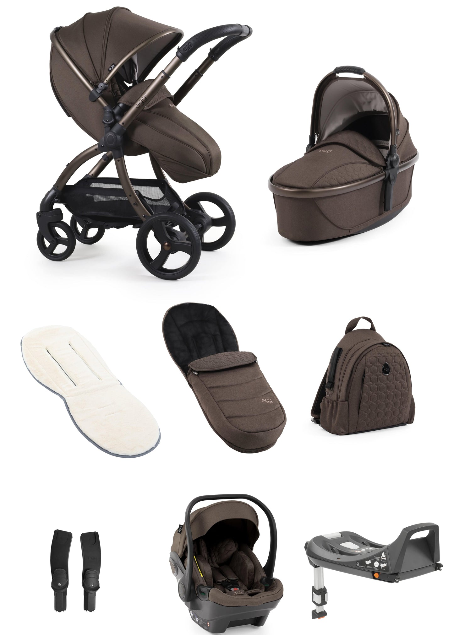 Egg 3 Chocolate Velvet Travel System