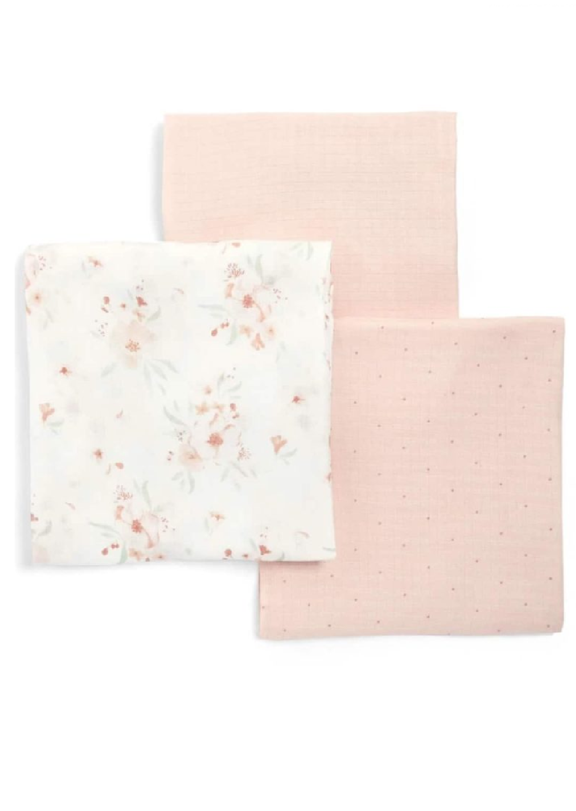 Mamas and Papas 3 Muslin Squares Floral