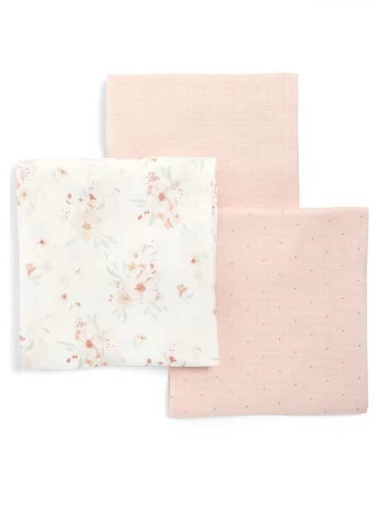 Mamas and Papas 3 Muslin Squares Floral