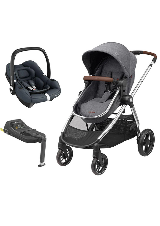 Maxi Cosi Zelia Luxe Travel System with isofix base