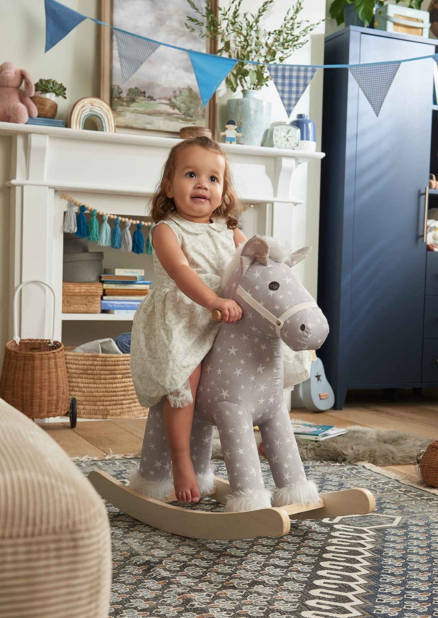 Mamas and Papas Rocking Horse Grey Star