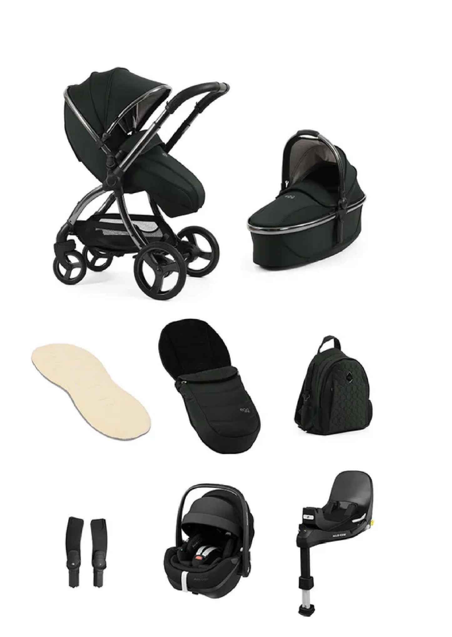 Egg 3 Black Olive Travel System