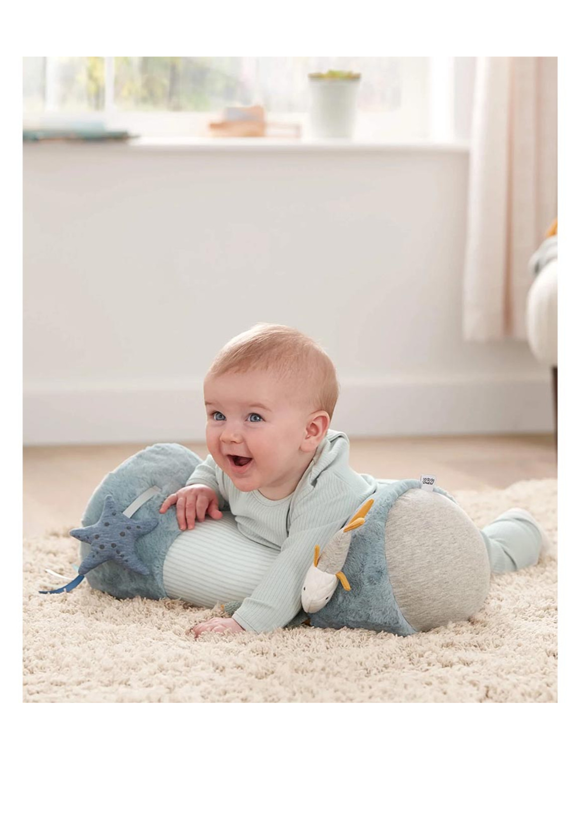 Mamas and Papas Tummy Time Roller Blue Under the Sea