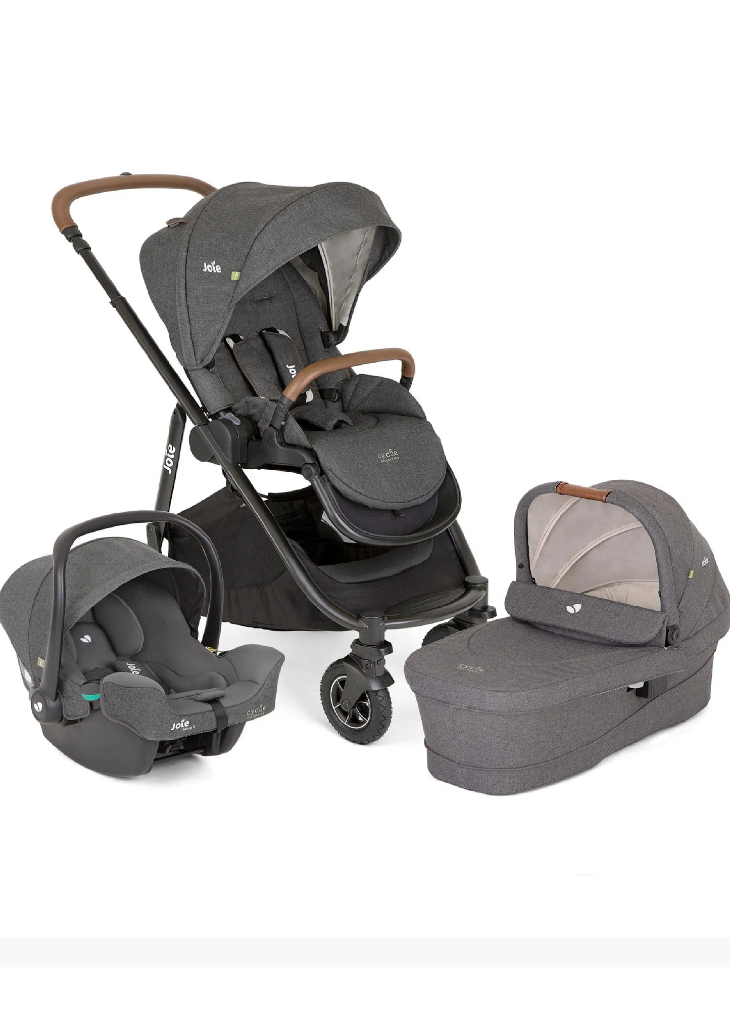 Joie Versatrax Trio (with Ramble XL and iSnug 2) Shell Grey