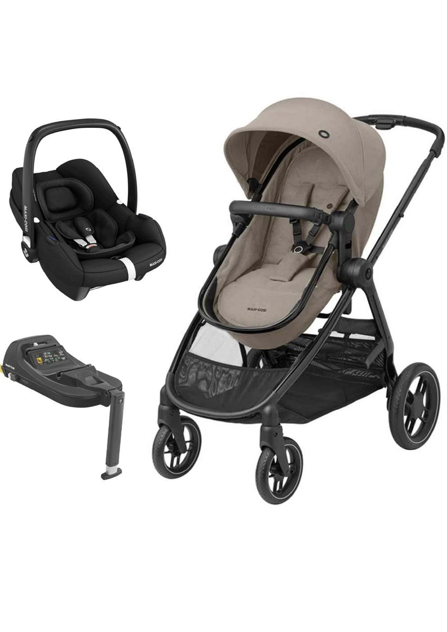 Maxi Cosi Zelia Luxe Travel System with isofix base