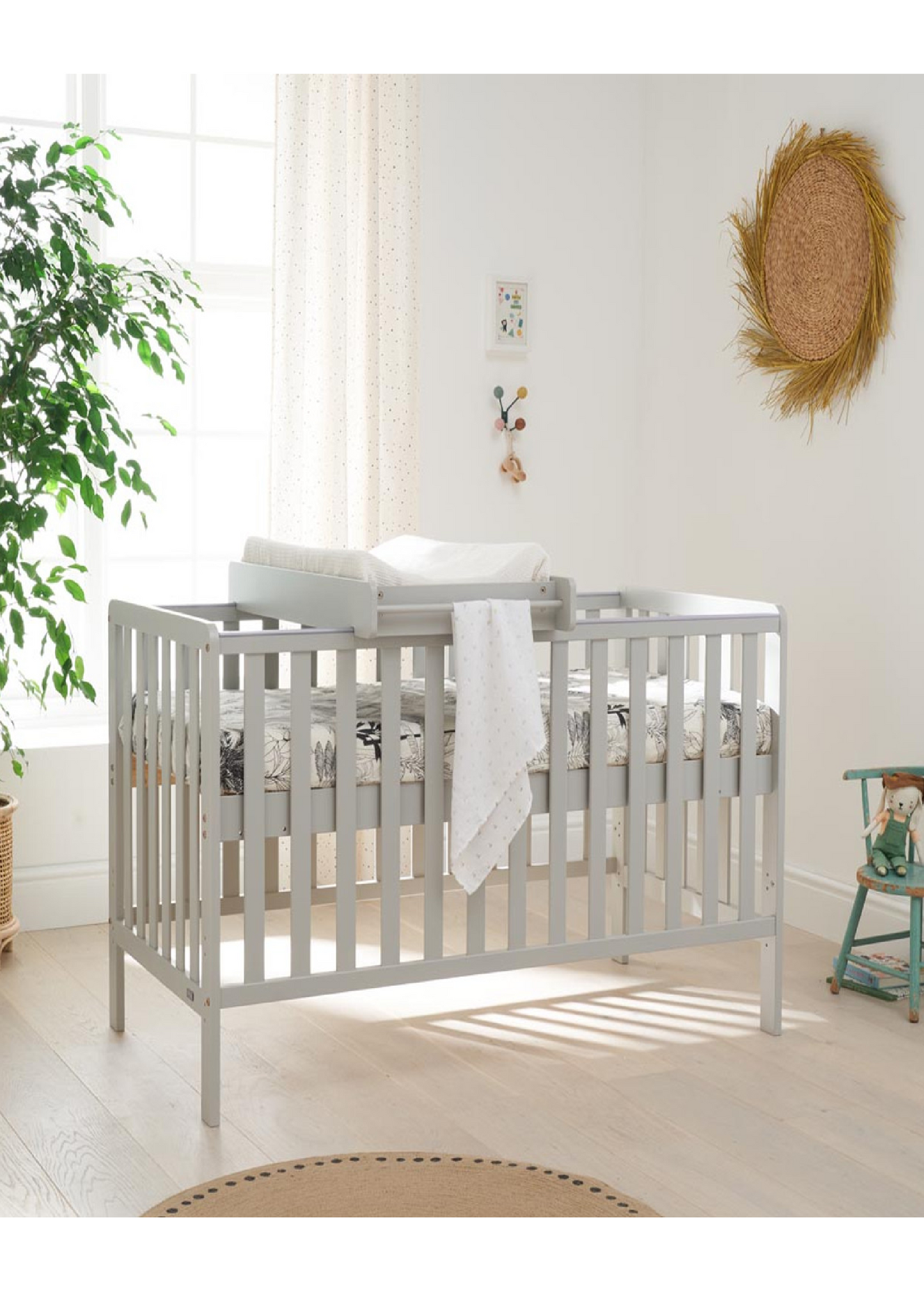 Tutti Bambini Malmo Cot Bed with Cot Top Changer & Mattress