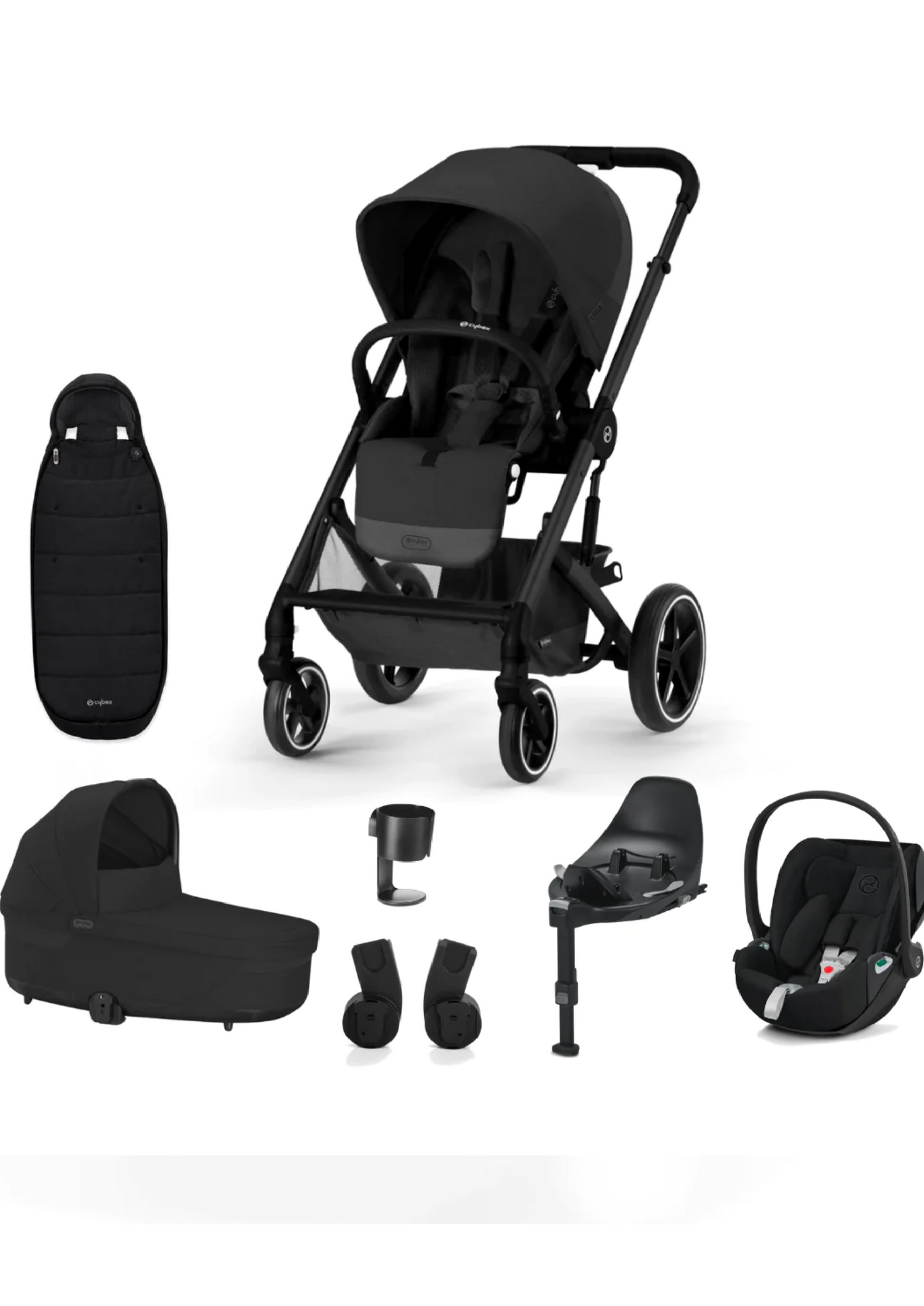 Cybex Balios S Lux Moon Black Travel System