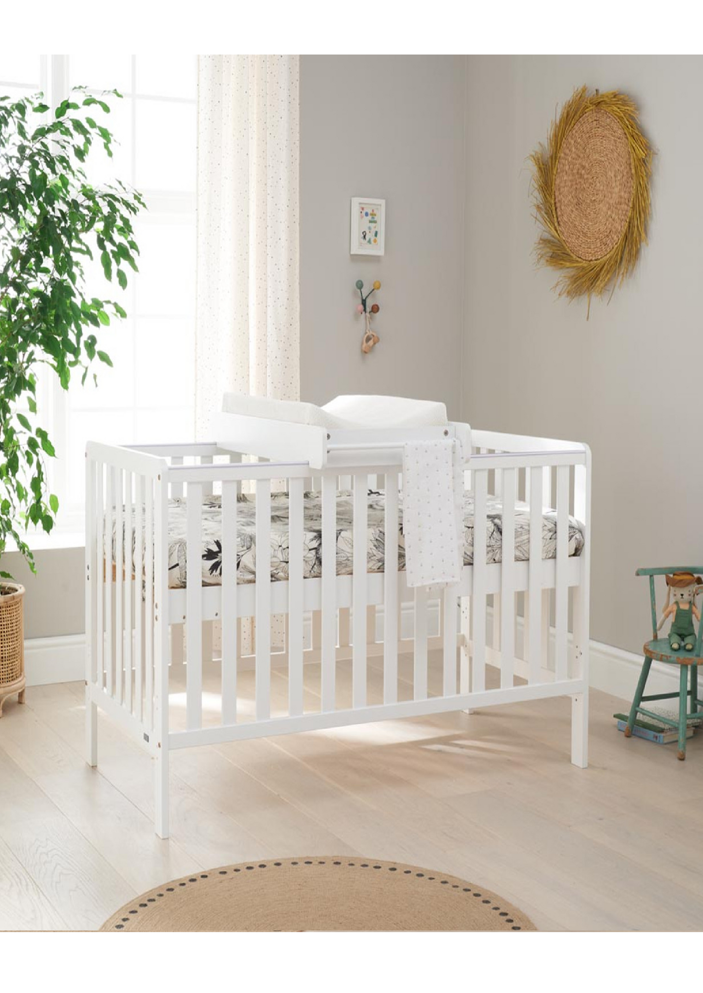 Tutti Bambini Malmo Cot Bed with Cot Top Changer & Mattress