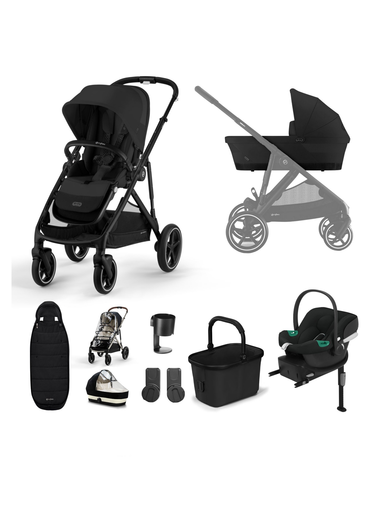 Cybex Gazelle Moon Black Travel System