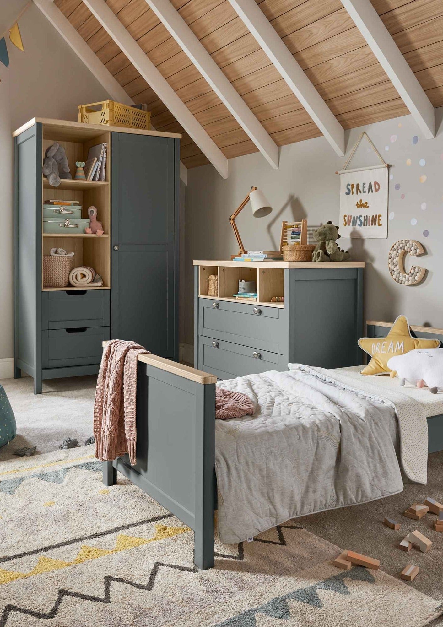 Mamas and Papas Harwell Cotbed, Dresser and Wardrobe - SweetDreamzzzPenryn