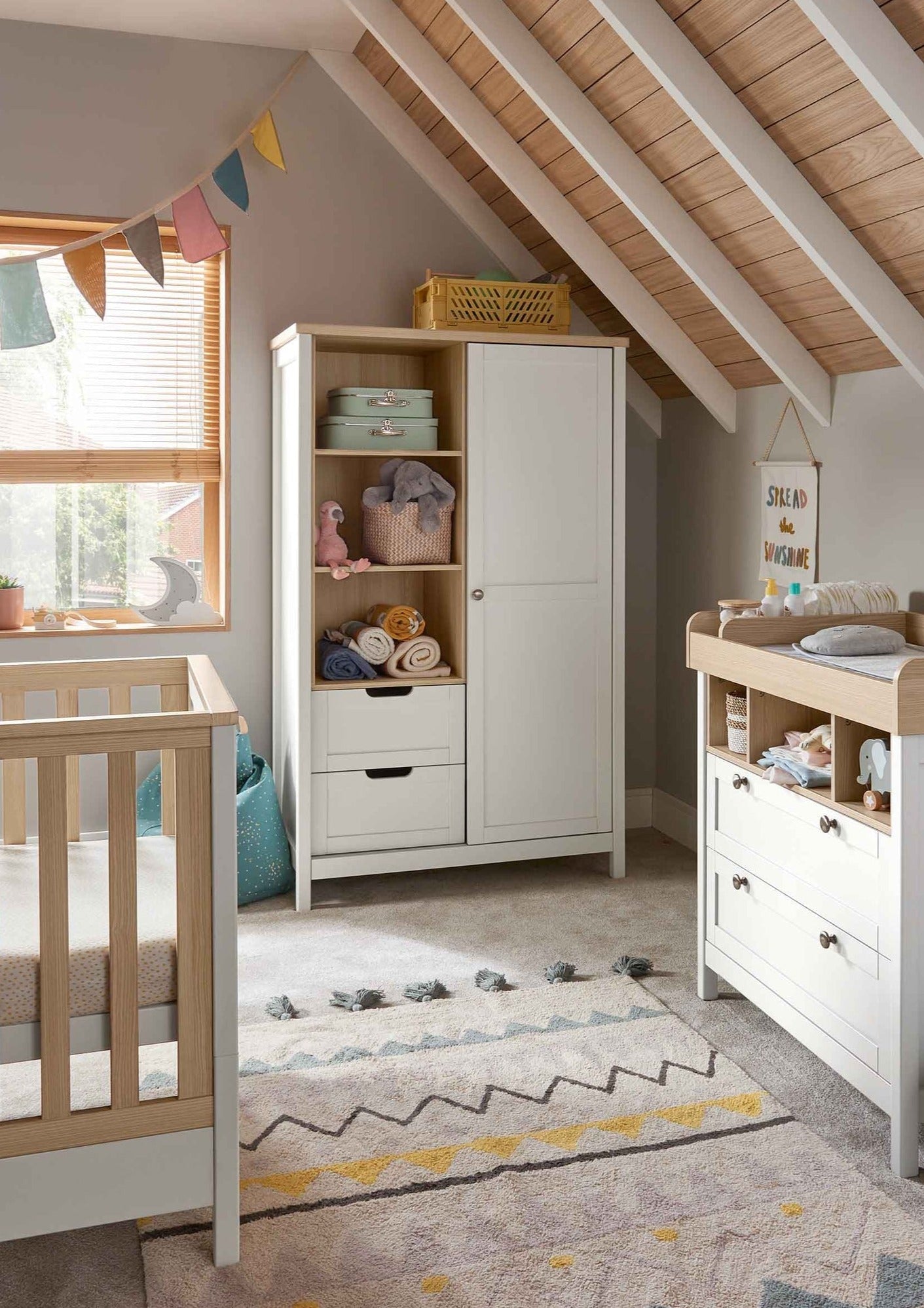 Mamas and Papas Harwell Cotbed, Dresser and Wardrobe - SweetDreamzzzPenryn