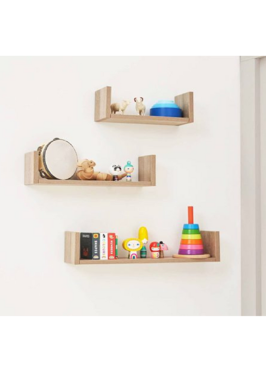 Tutti Bambini Modena Set of Three U-Shaped Wall Shelves