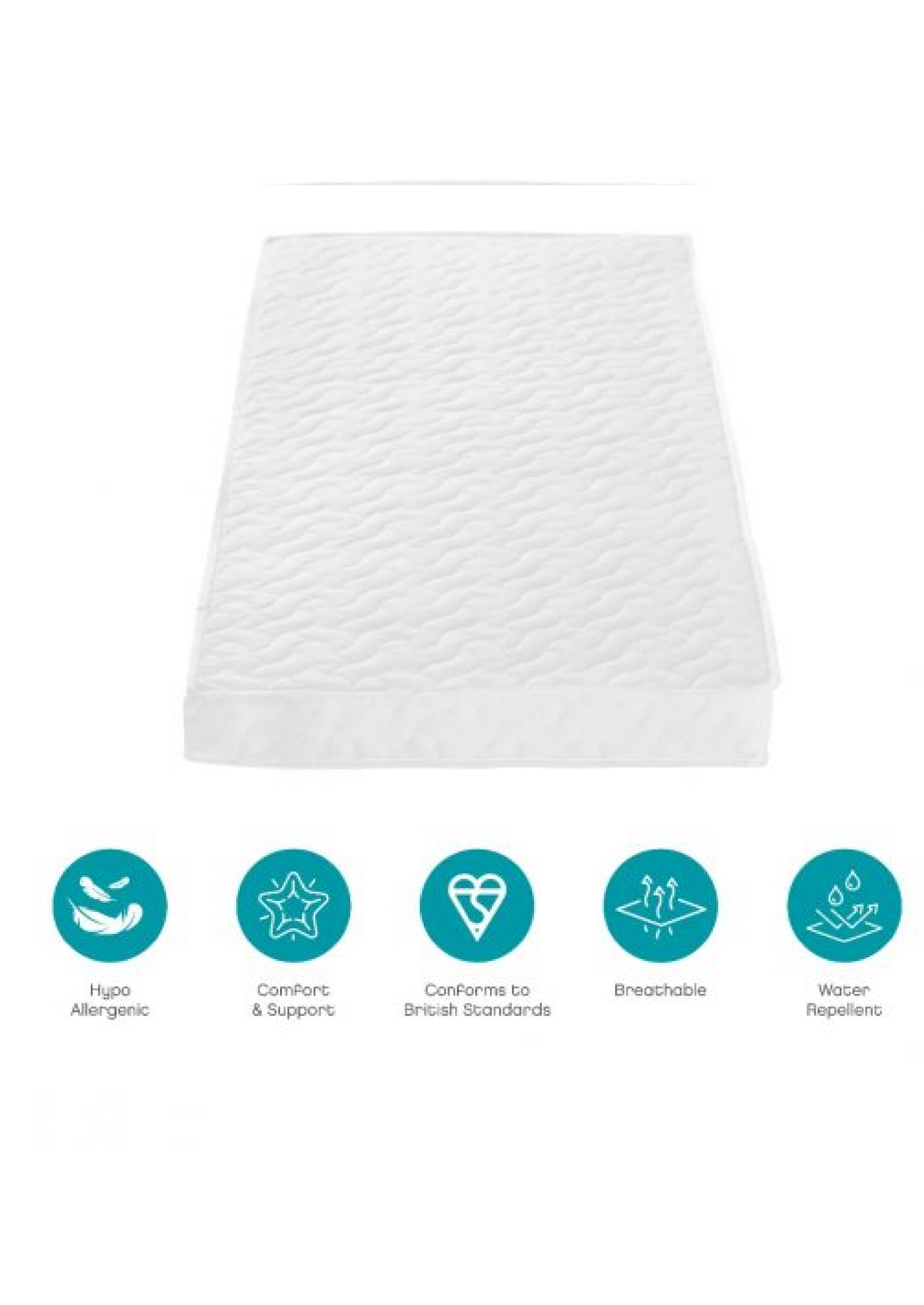 Tutti Bambini Polyester Fibre Cot Bed Mattress