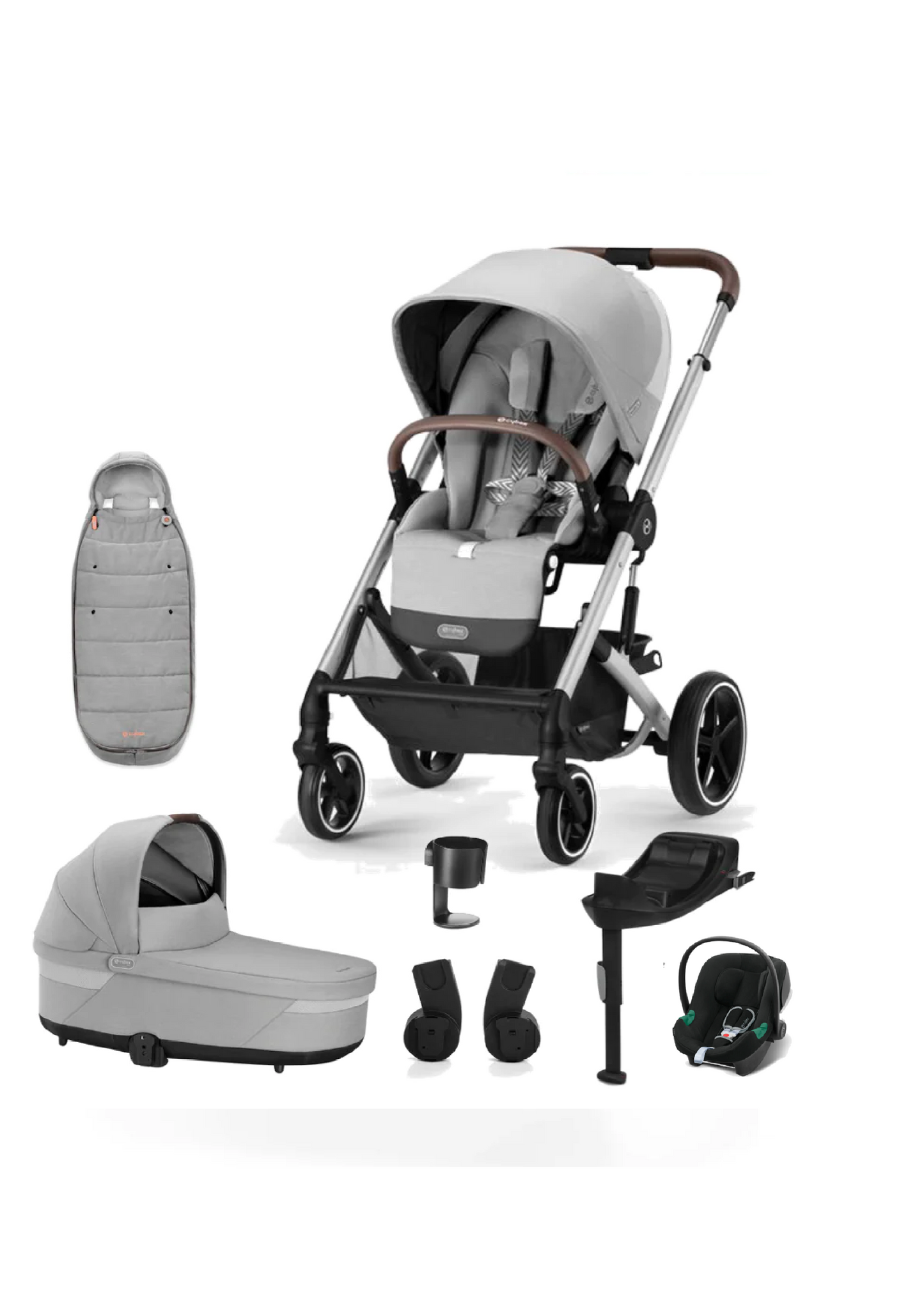 Cybex Balios S Lux Stone Grey Travel System