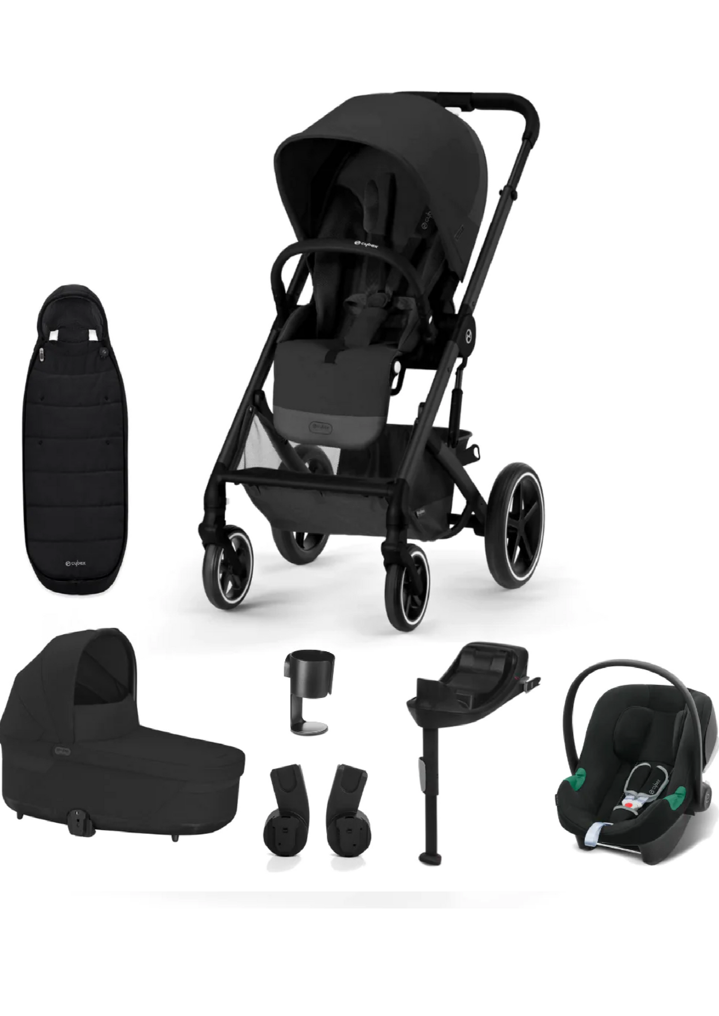 Cybex Balios S Lux Moon Black Travel System