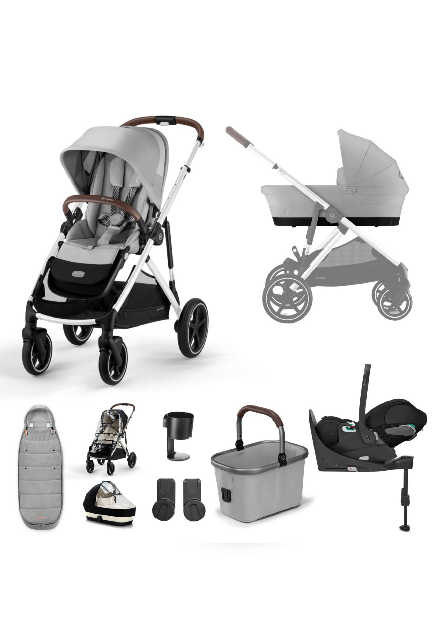 Cybex Gazelle Lava Grey Travel System