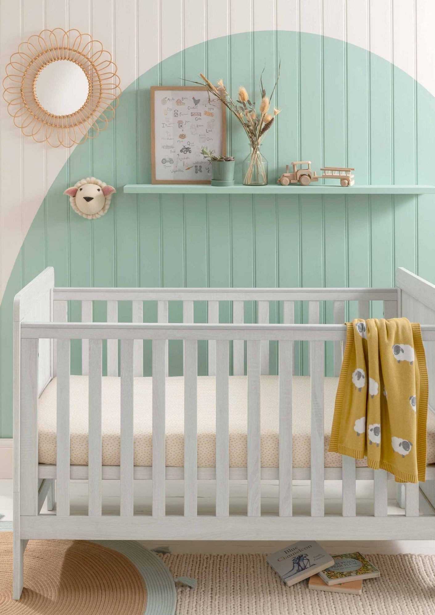 Mamas and Papas Atlas Cotbed Nimbus White