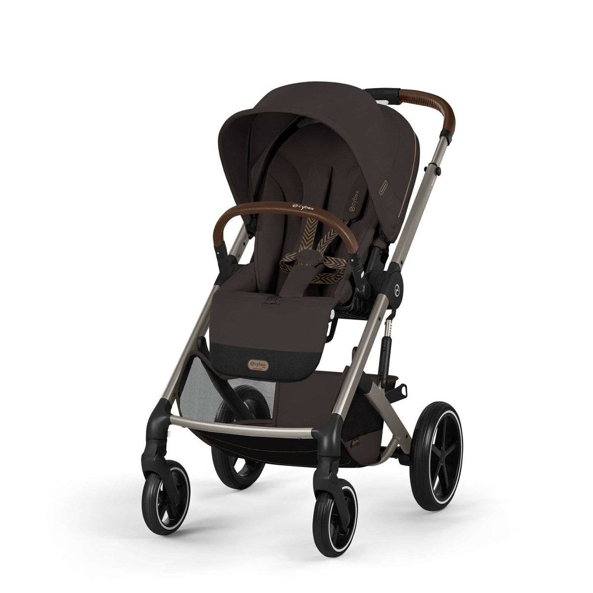 Cybex Balios + Fold Cot Chocolate Brown Bundle