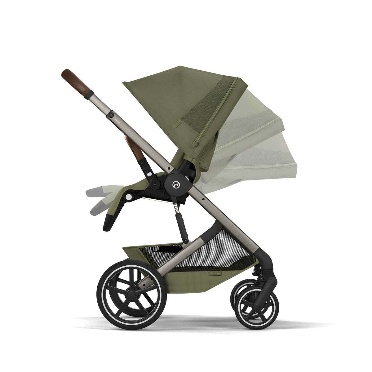 Cybex Balios + Fold Cot Moss Green Bundle