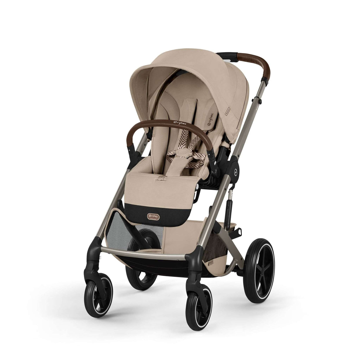 Cybex Balios + Fold Cot Almond Beige Bundle