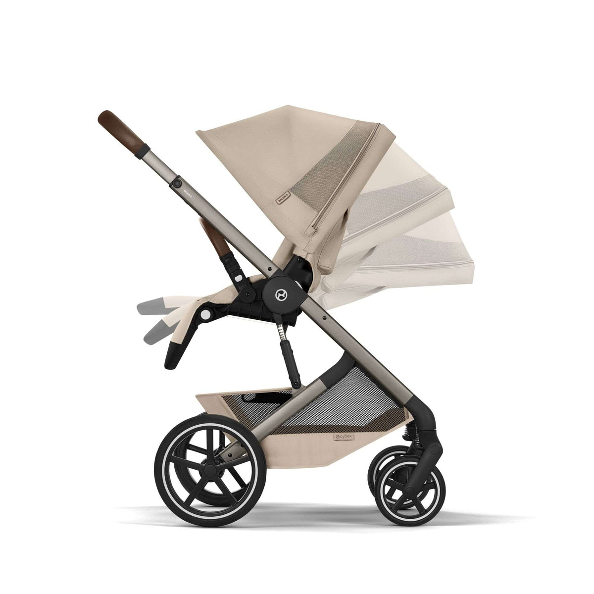Cybex Balios + Fold Cot Almond Beige Bundle