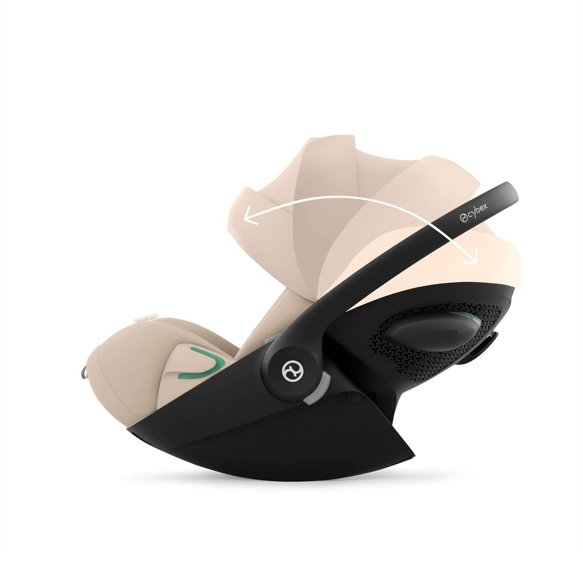 Cybex Cloud G3 Almond Beige i-Size Rotating Baby Car Seat and Base