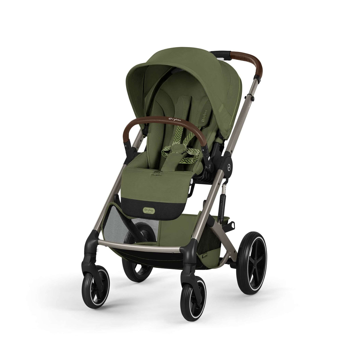 Cybex Balios + Fold Cot Moss Green Bundle