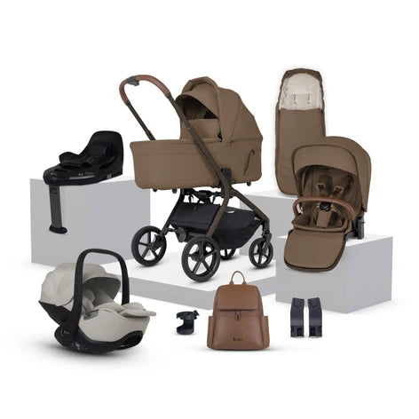 Silver Cross Breez Maple Travel System Ultimate 360 Infant Carrier Bundle (12 piece)