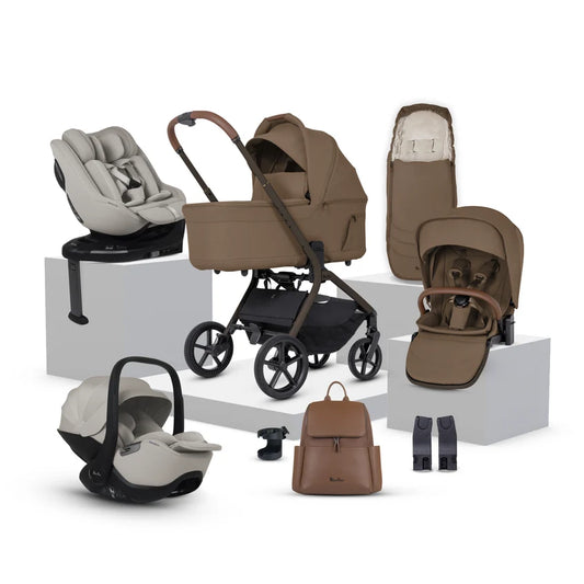 Silver Cross Breez Maple Travel System Ultimate 360 Family Car Seat Bundle (13 piece)