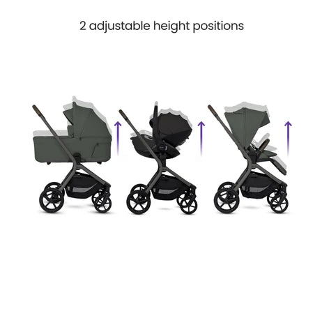 Silver Cross Breez Pewter Travel System Ultimate 360 Family Car Seat Bundle (13 piece)