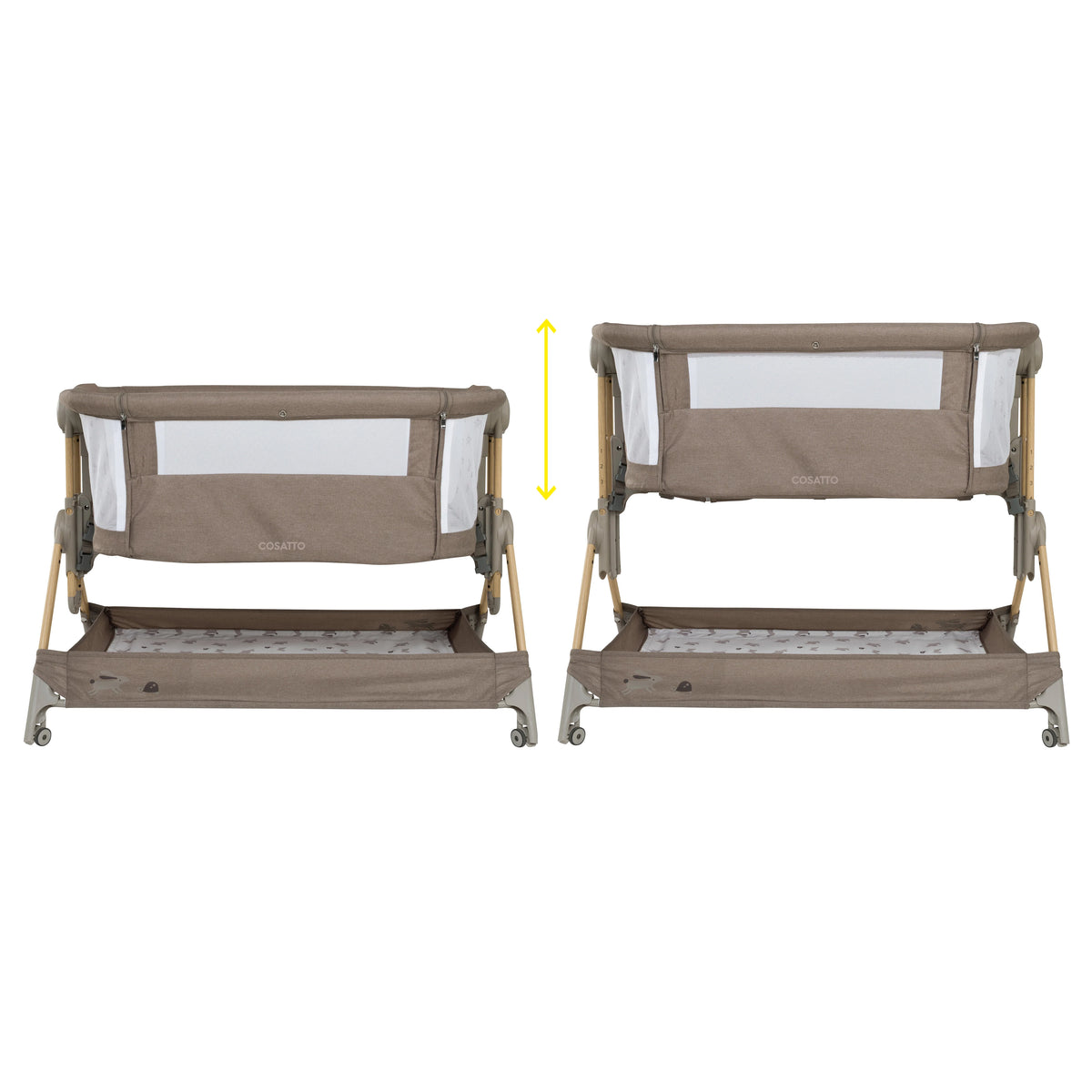 Cosatto Close to Me Folding Bedside Crib