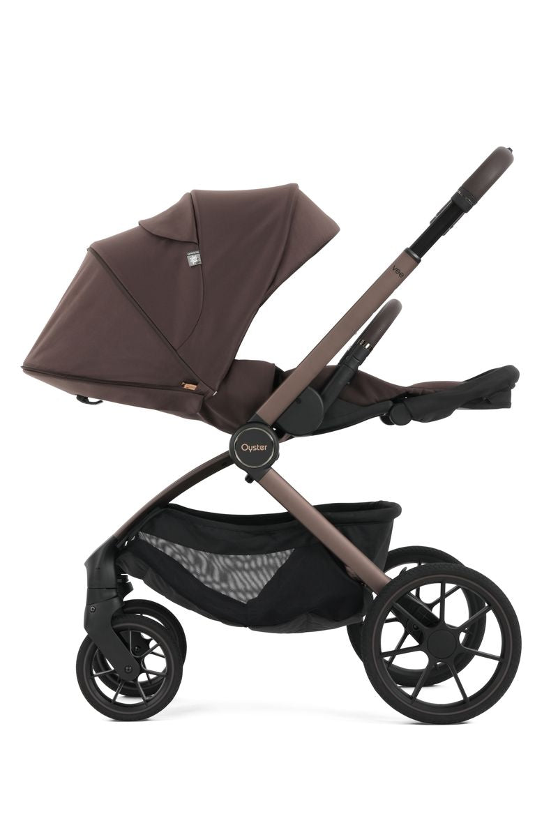 Oyster Vee Travel System with Oyster 360 Car Seat - Chocolate