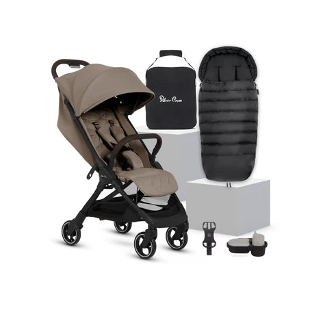 Silver Cross Clic 2 Stroller and Accessory Bundle 6 Piece