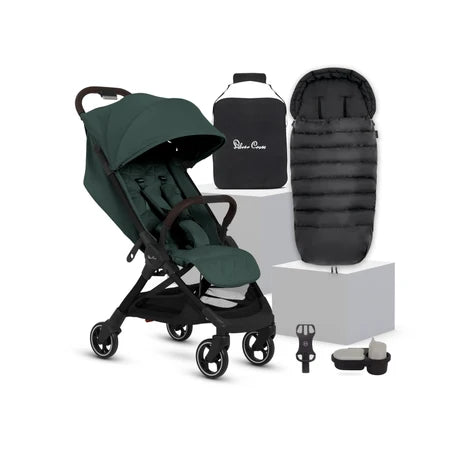 Silver Cross Clic 2 Stroller and Footmuff 4 Piece Bundle