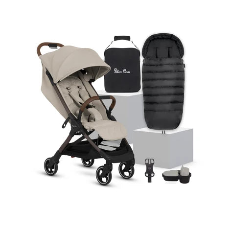 Silver Cross Clic 2 Stroller and Footmuff 4 Piece Bundle