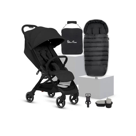 Silver Cross Clic 2 Stroller and Footmuff 4 Piece Bundle
