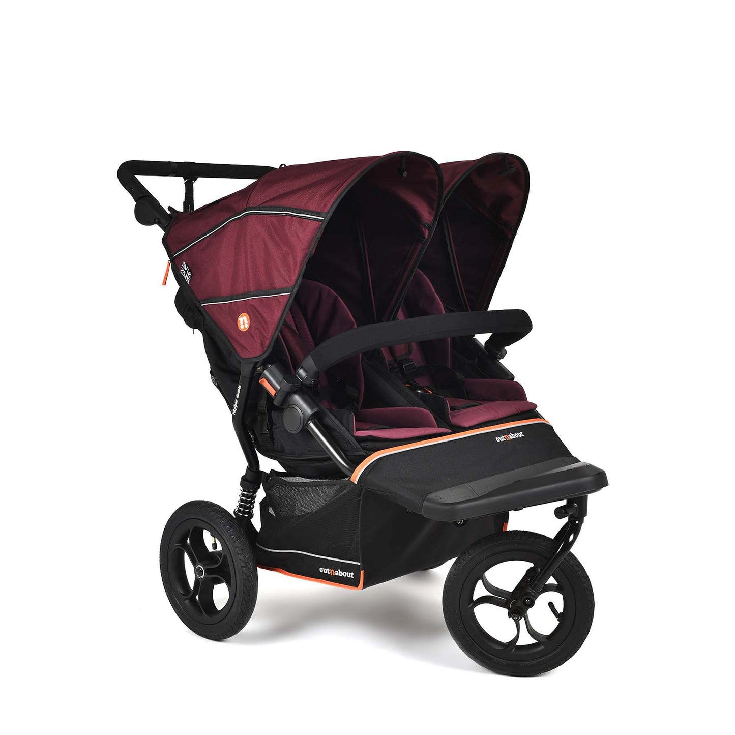 Out n About Double Nipper V6 Brambleberry Red Twin Bundle