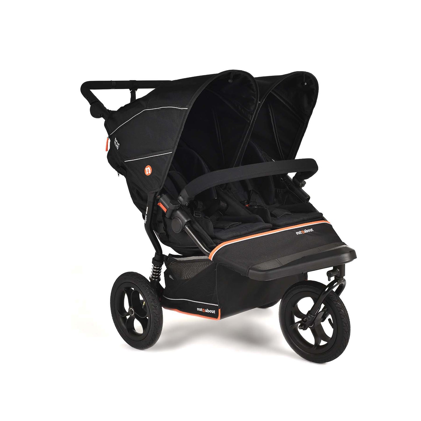 Out n About Double Nipper V6 Black Twin Bundle