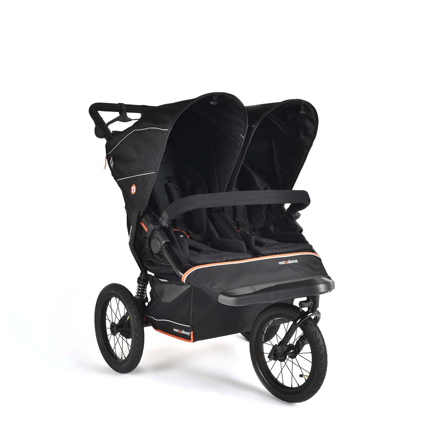 Out n About Double Nipper V6 PLUS Black Twin Bundle