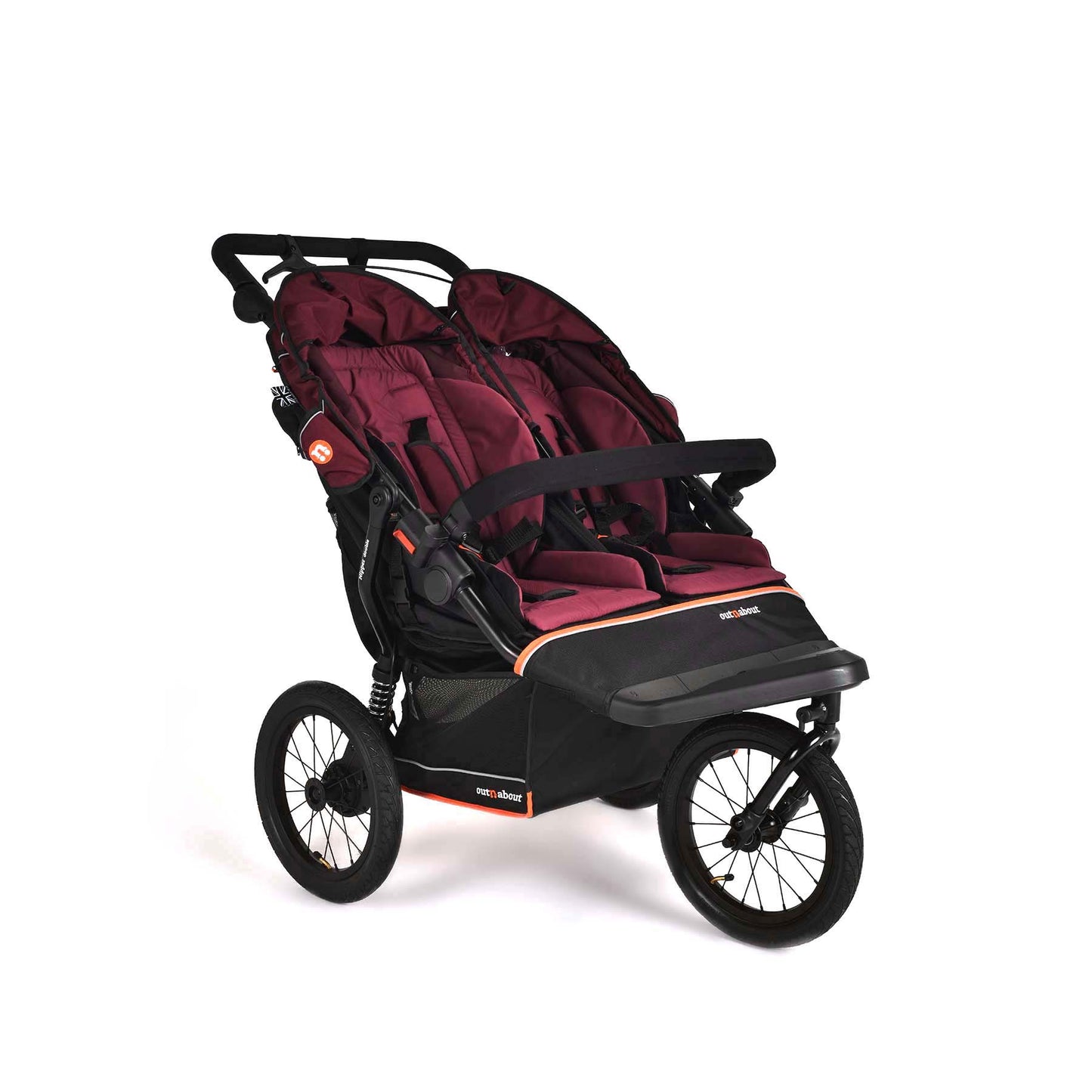 Out n About Double Nipper V6 PLUS Brambleberry Red Twin Bundle