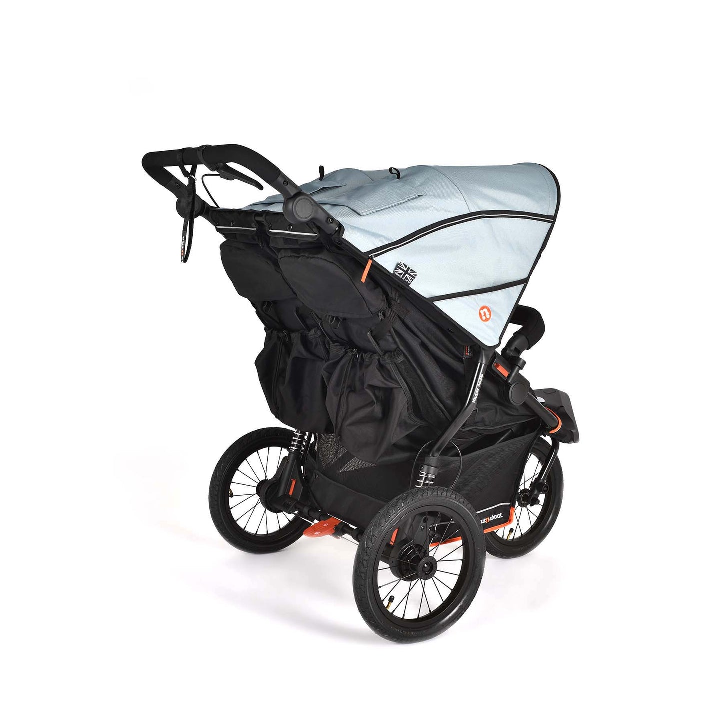 Out n About Double Nipper V6 PLUS Rocksalt Grey Twin Bundle