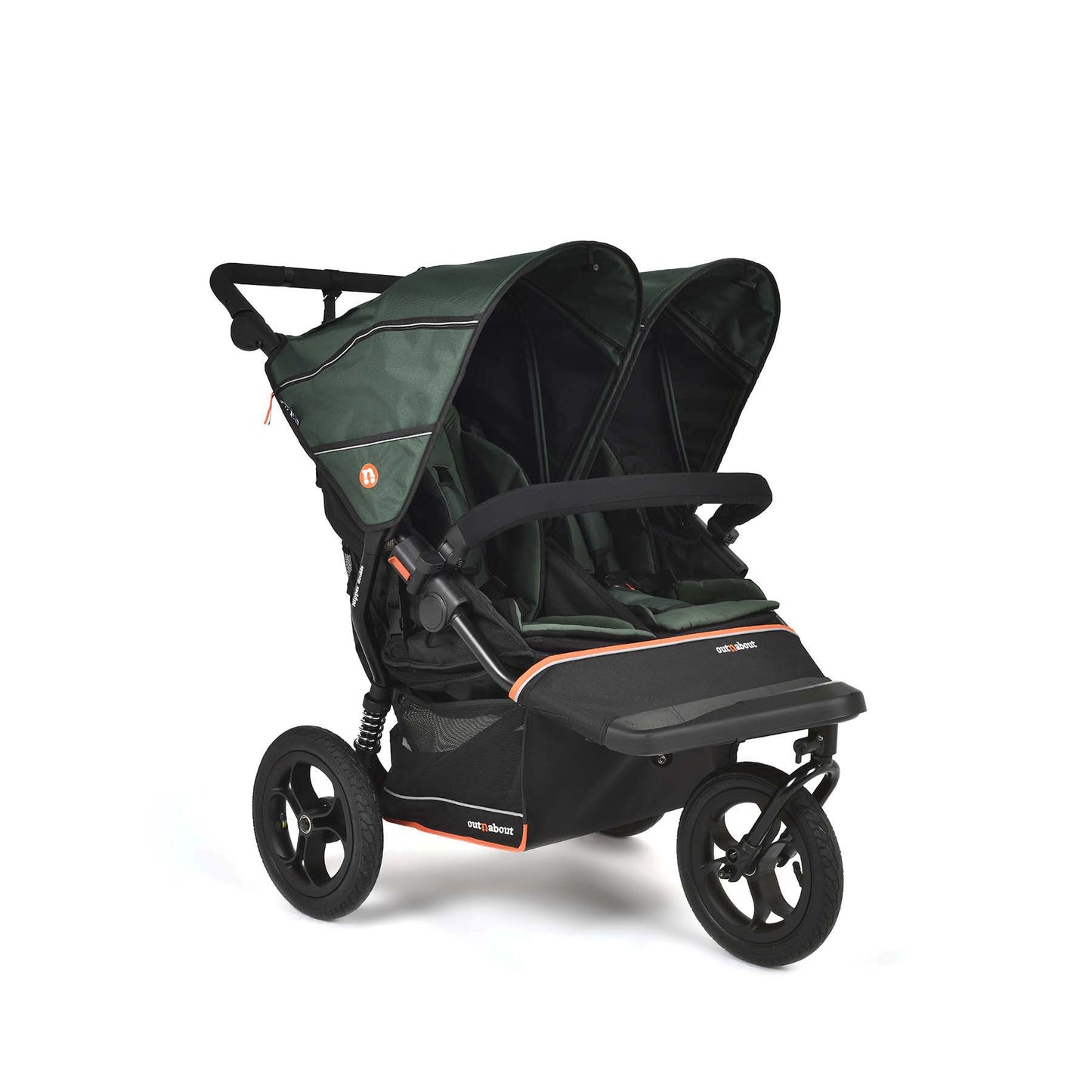 Out n About Double Nipper v6 Newborn and Toddler Bundle - Sycamore Green