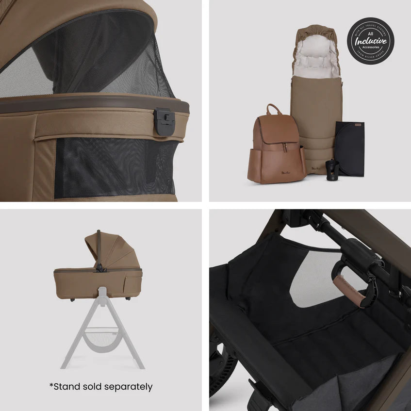 Silver Cross Cove 2 Maple Travel System Ultimate 360 Infant Carrier Bundle 10 piece
