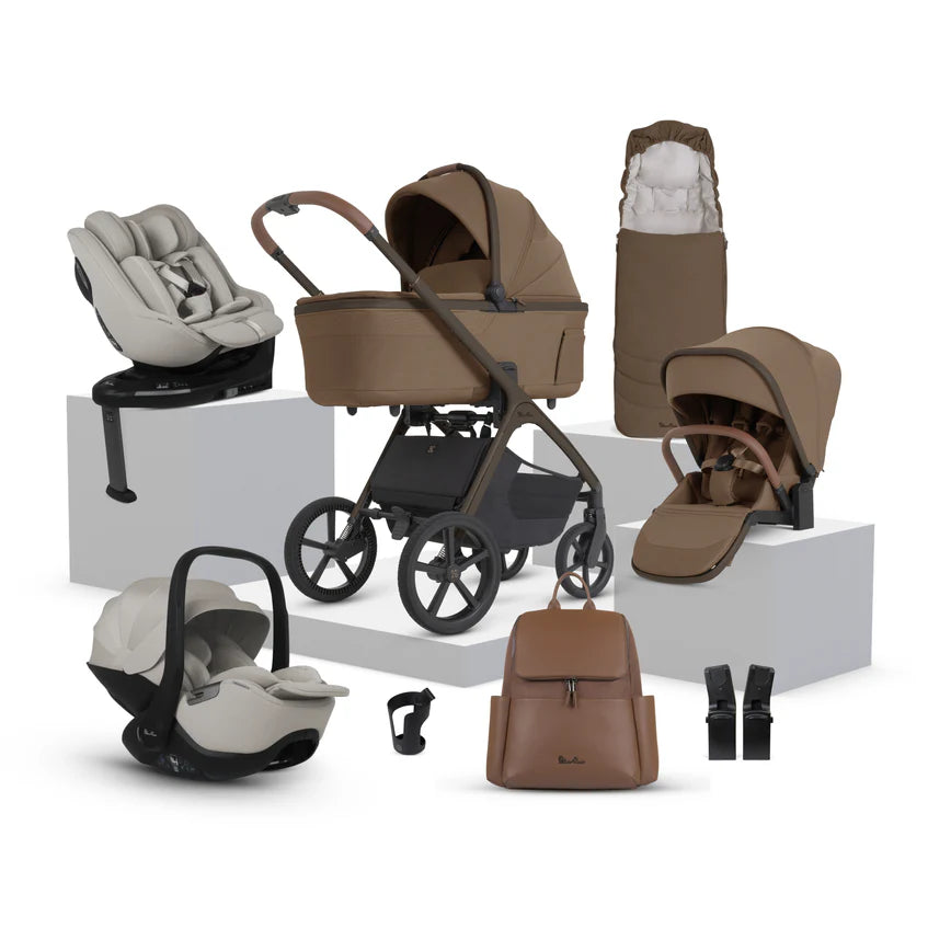 Silver Cross Cove 2 Maple Travel System Ultimate 360 Infant Carrier Bundle 11 piece