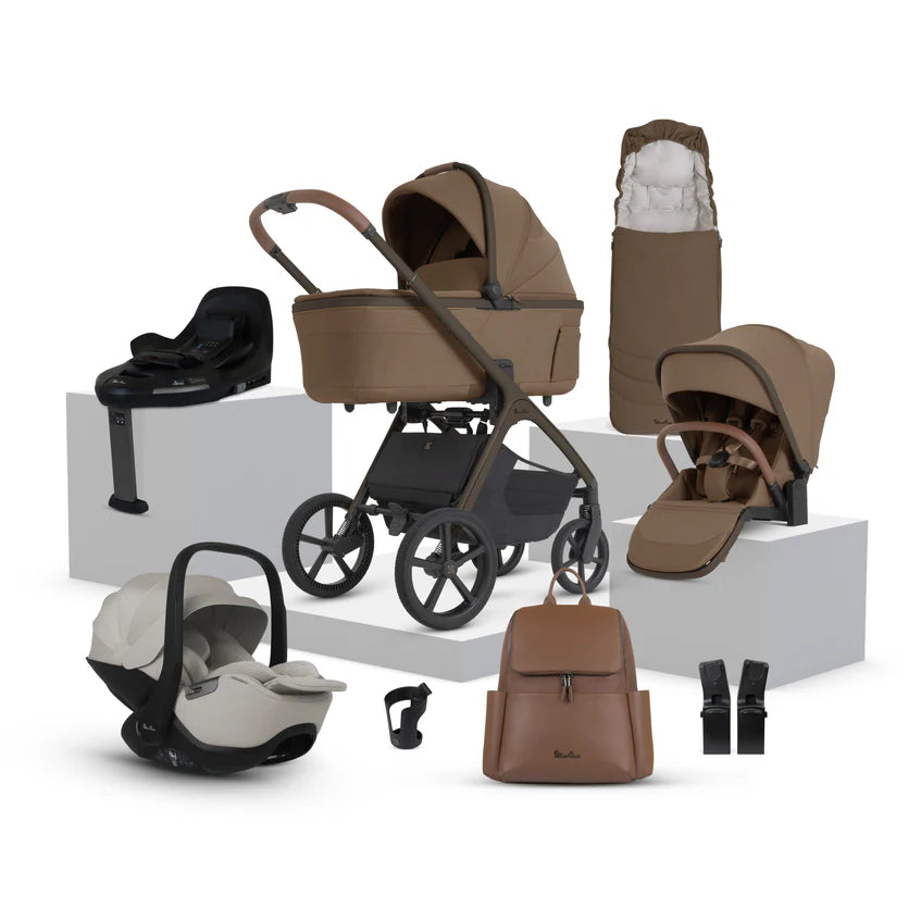 Silver Cross Cove 2 Maple Travel System Ultimate 360 Infant Carrier Bundle 10 piece
