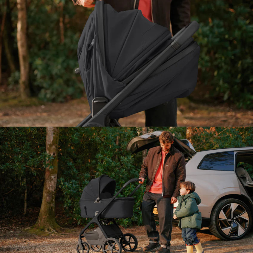 Silver Cross Cove 2 Onyx Travel System Ultimate 360 Infant Carrier Bundle 11 piece