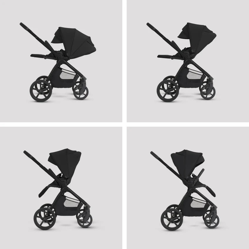 Silver Cross Cove 2 Onyx Travel System Ultimate 360 Infant Carrier Bundle 11 piece